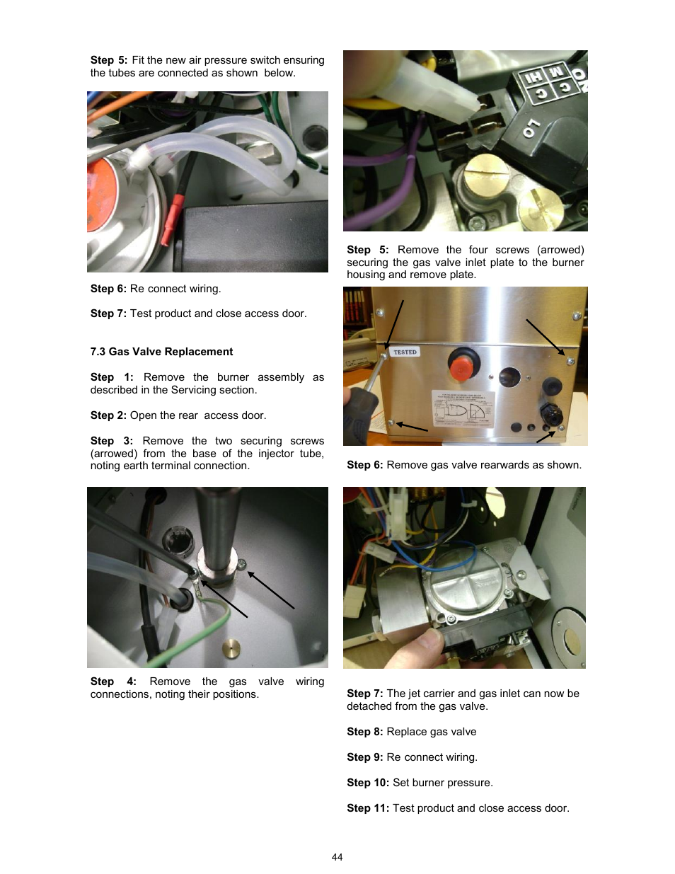 Reznor VCT Unit Installation Manual User Manual | Page 44 / 48