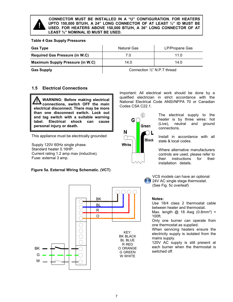 Reznor VCT Unit Installation Manual User Manual | Page 7 / 48