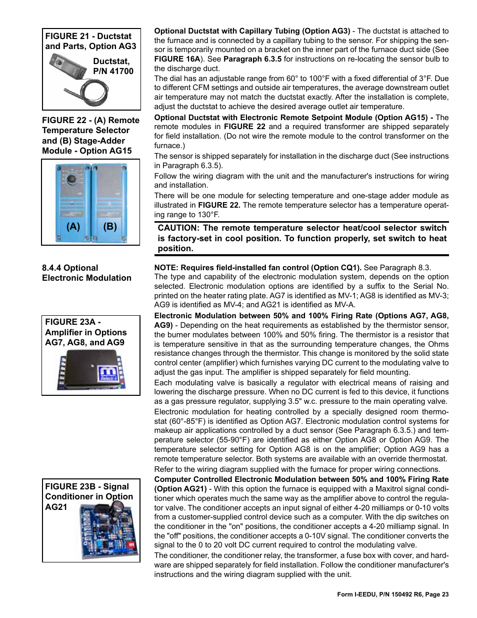 Reznor EEDU Unit Installation Manual User Manual | Page 23 / 32
