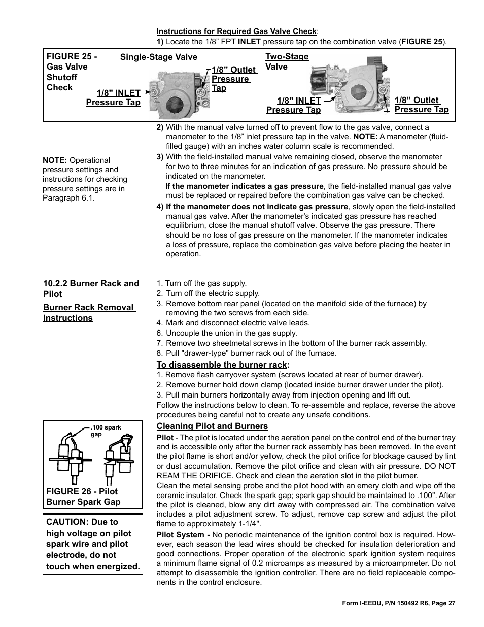 Reznor EEDU Unit Installation Manual User Manual | Page 27 / 32