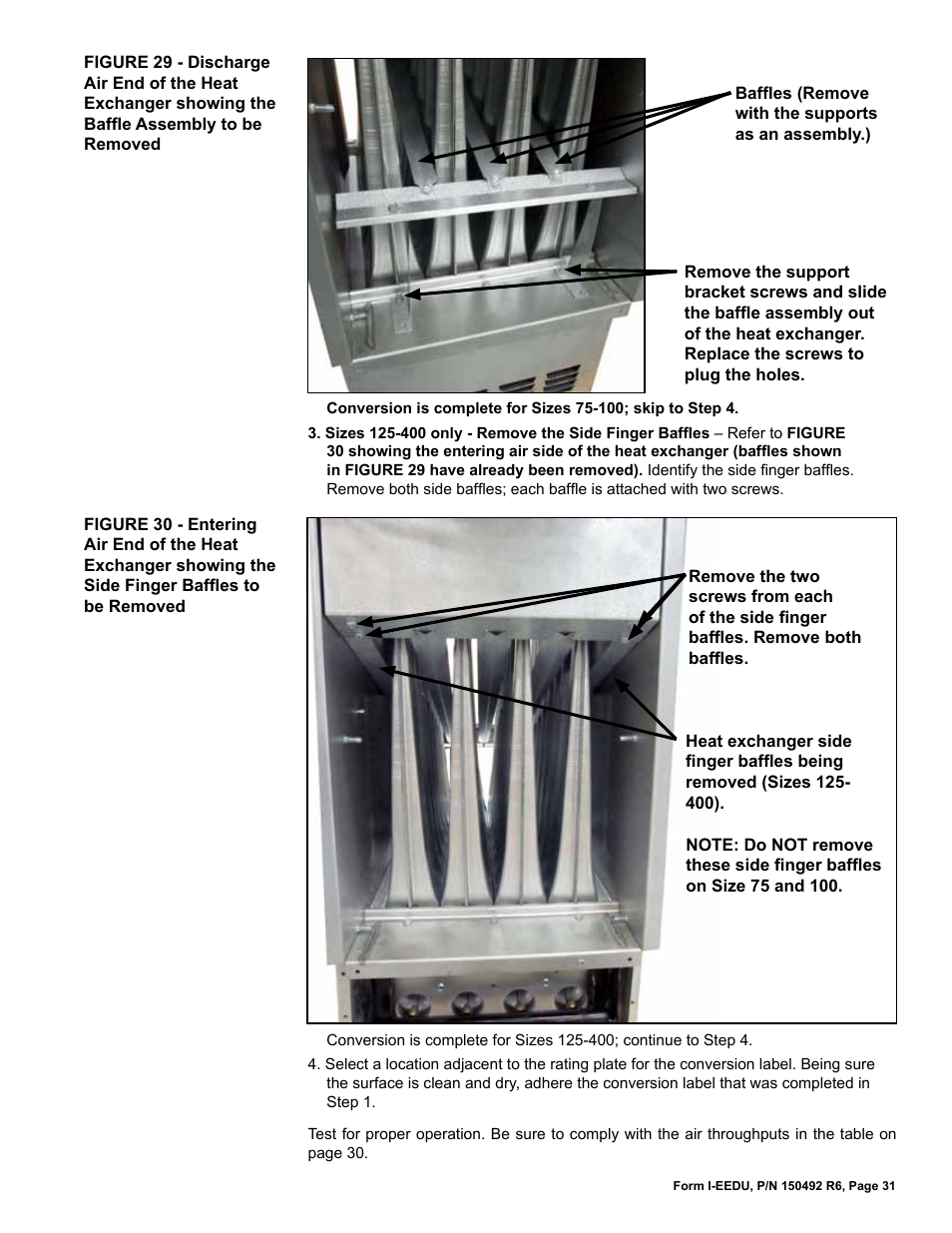 Reznor EEDU Unit Installation Manual User Manual | Page 31 / 32