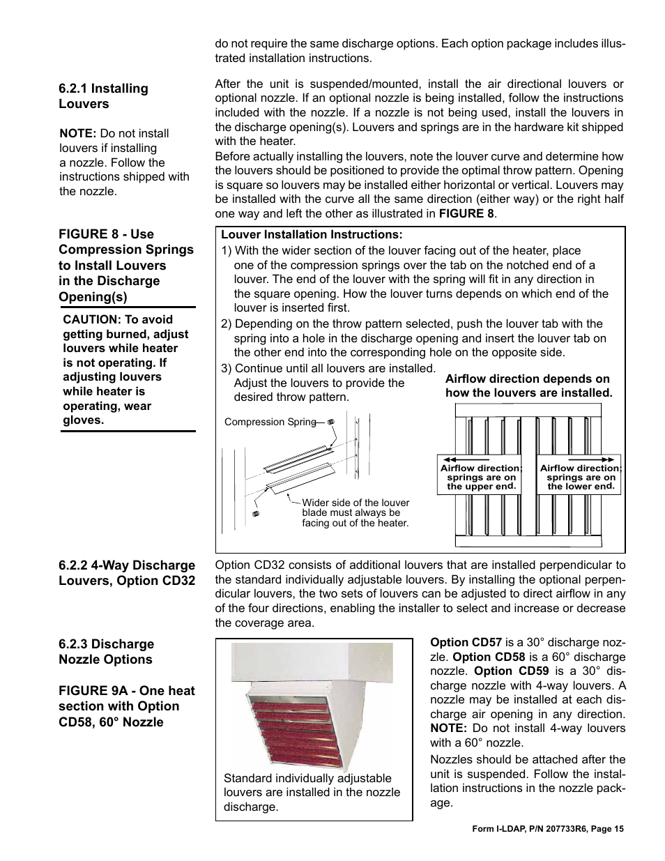 Reznor LDAP Unit Installation Manual User Manual | Page 15 / 44
