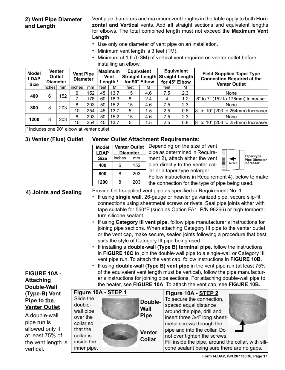 Reznor LDAP Unit Installation Manual User Manual | Page 17 / 44