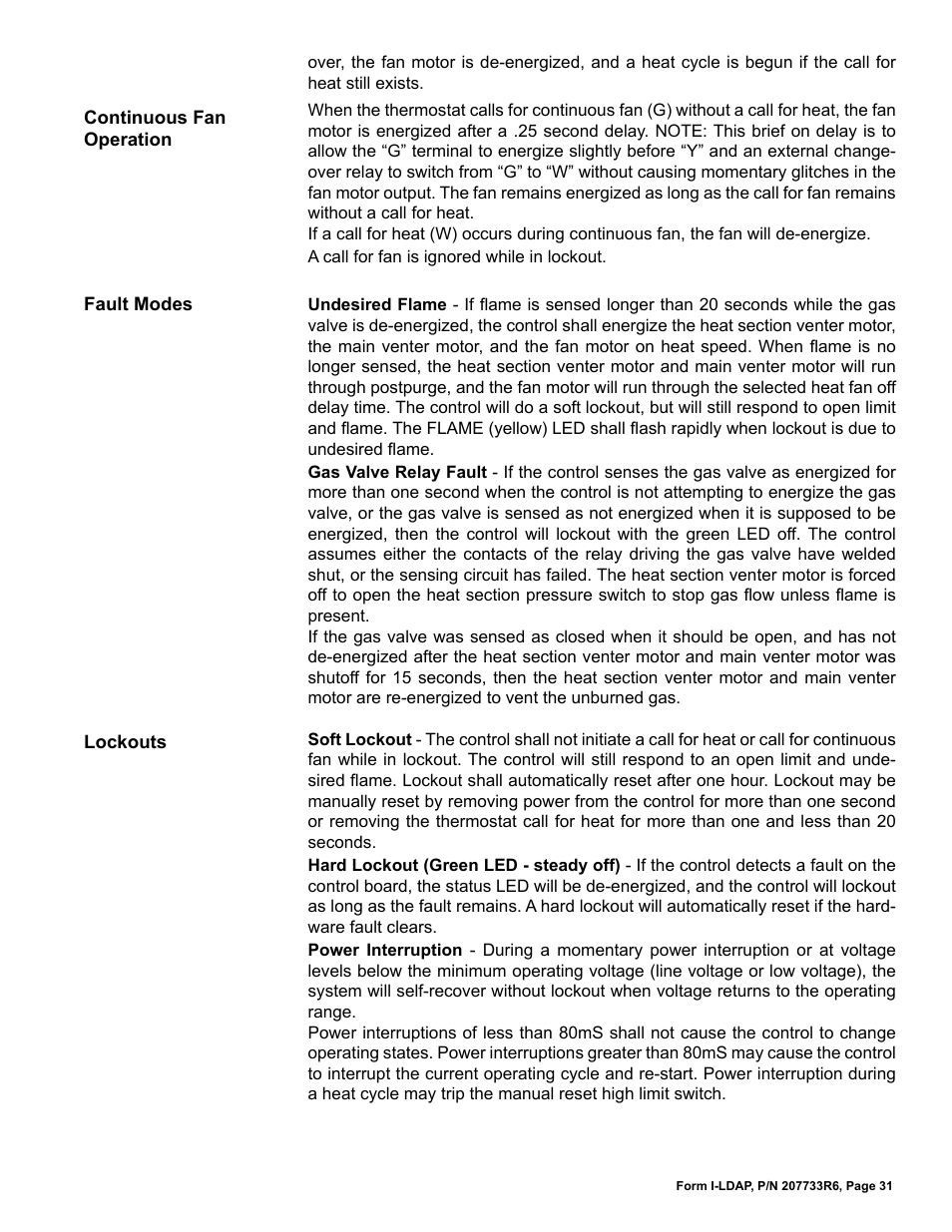 Reznor LDAP Unit Installation Manual User Manual | Page 31 / 44