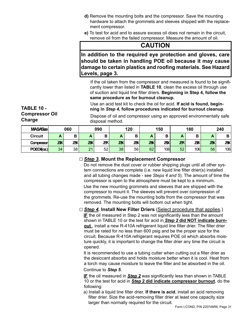 Caution | Reznor MASA Unit Installation Manual User Manual | Page 31 / 40