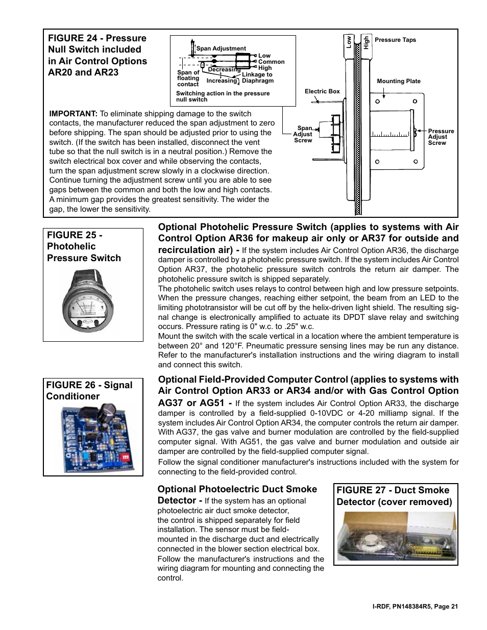 Reznor RDF Unit Installation Manual User Manual | Page 21 / 28
