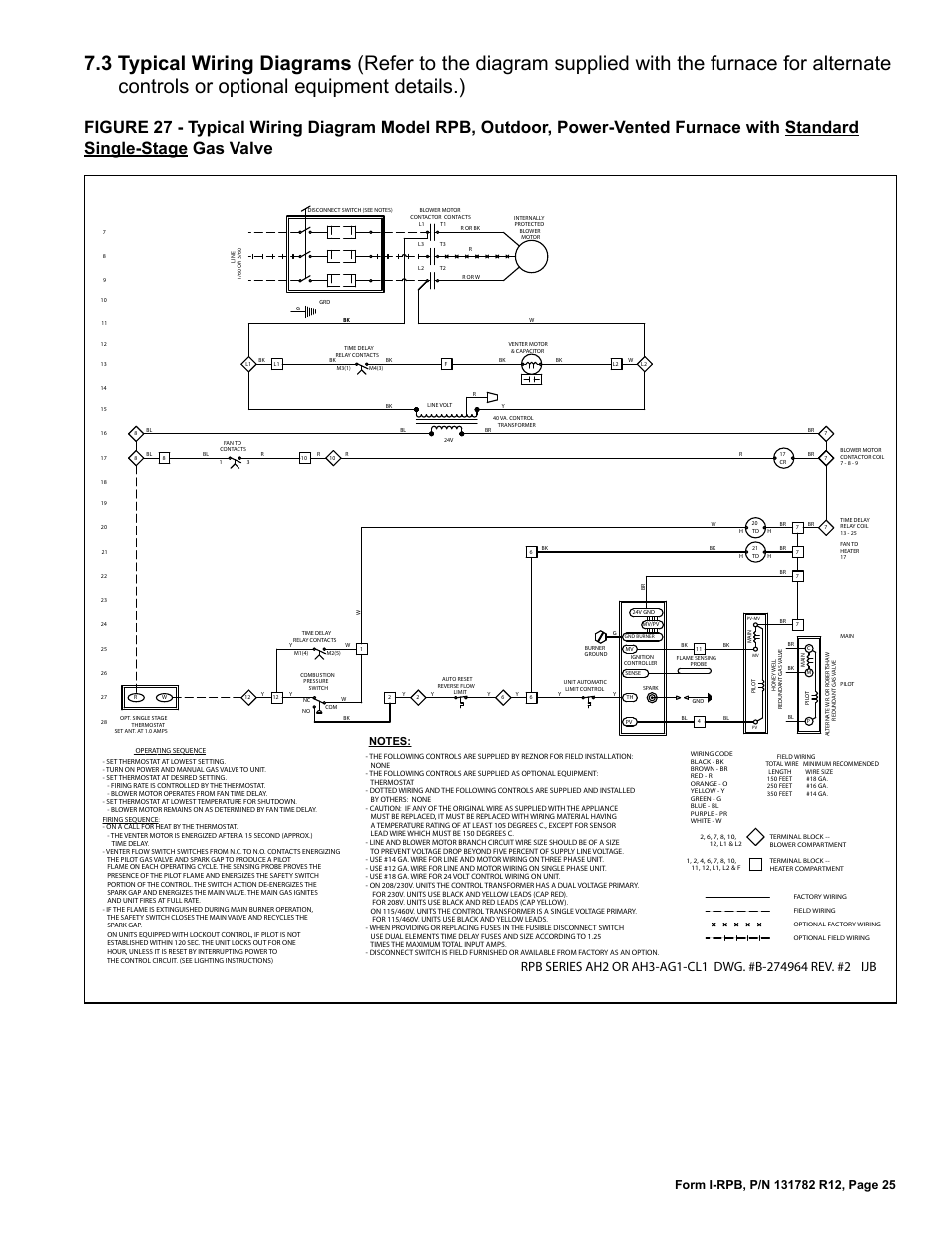 3 typical wiring diagrams | Reznor RPB Unit Installation Manual User Manual | Page 25 / 40