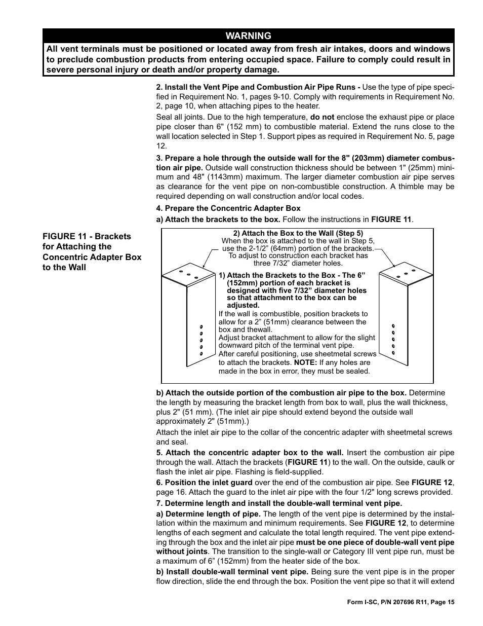 Reznor SC Duct Furnace Unit Installation Manual User Manual | Page 15 / 40