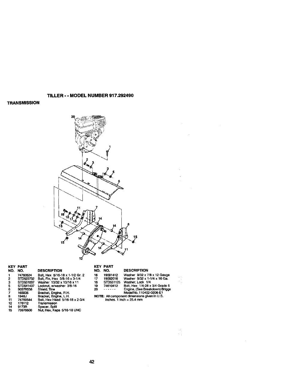 Transmission | Craftsman 917.292490 User Manual | Page 23 / 33