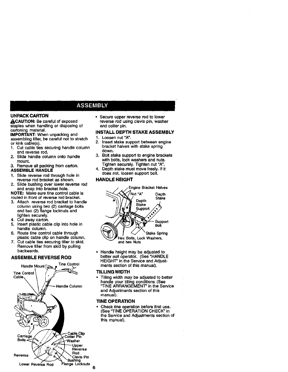 Assembly | Craftsman 917.292490 User Manual | Page 6 / 33