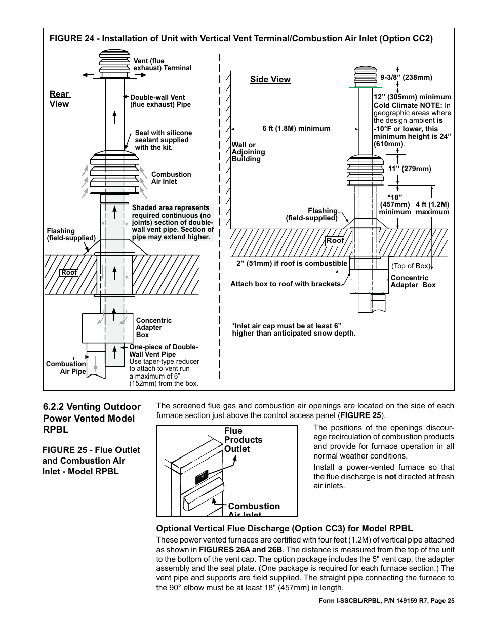 Reznor RPBL Unit Installation Manual User Manual | Page 25 / 60