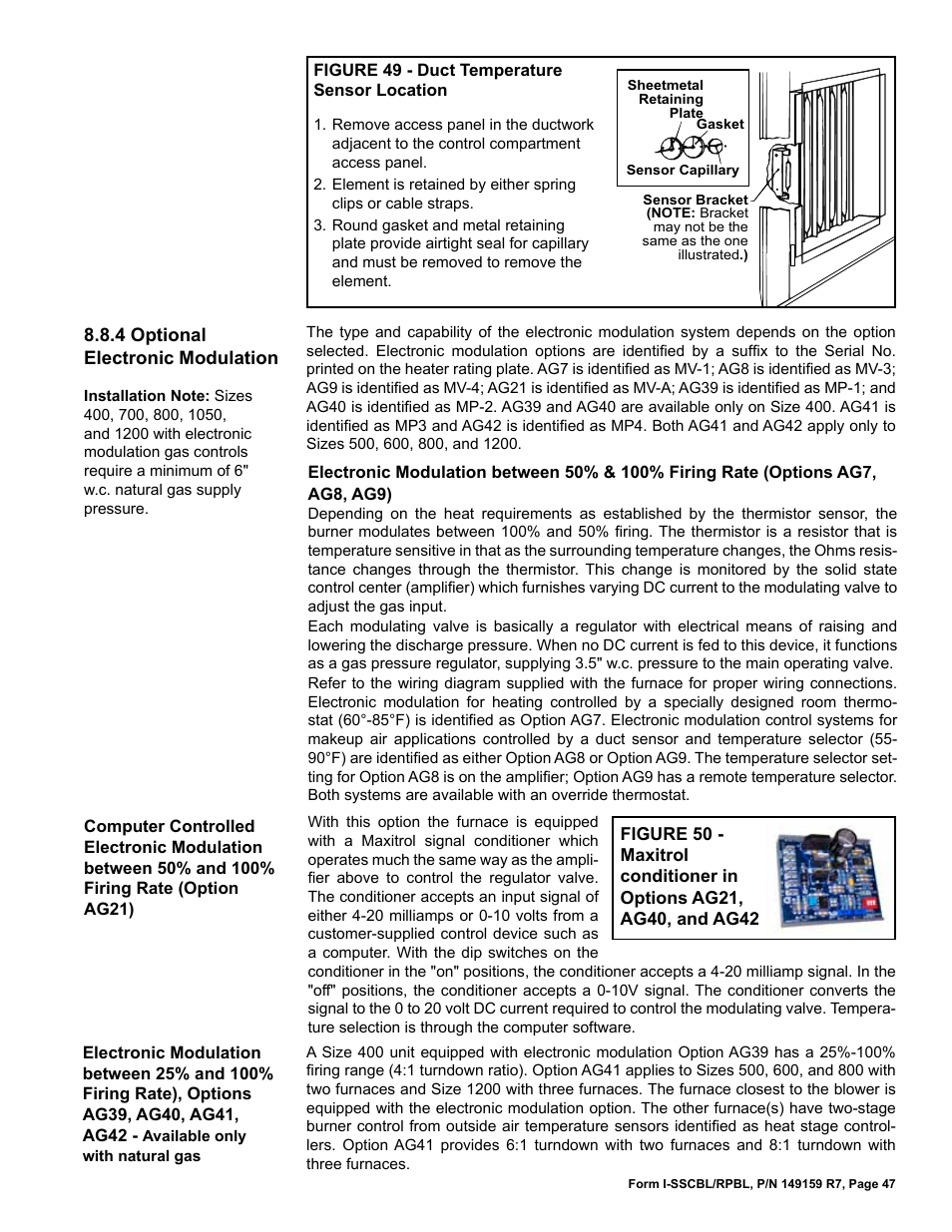 Reznor RPBL Unit Installation Manual User Manual | Page 47 / 60