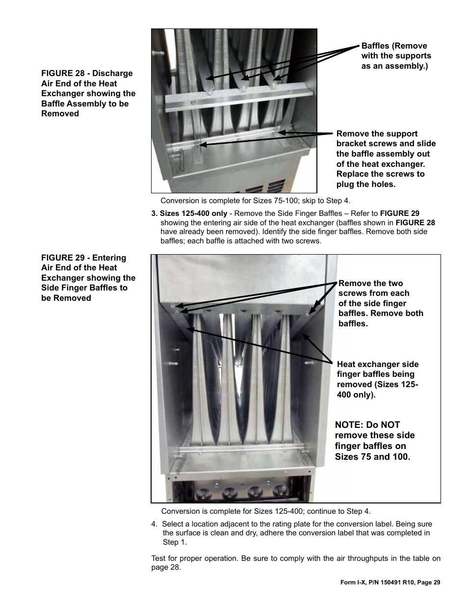 Reznor X Unit Installation Manual User Manual | Page 29 / 32