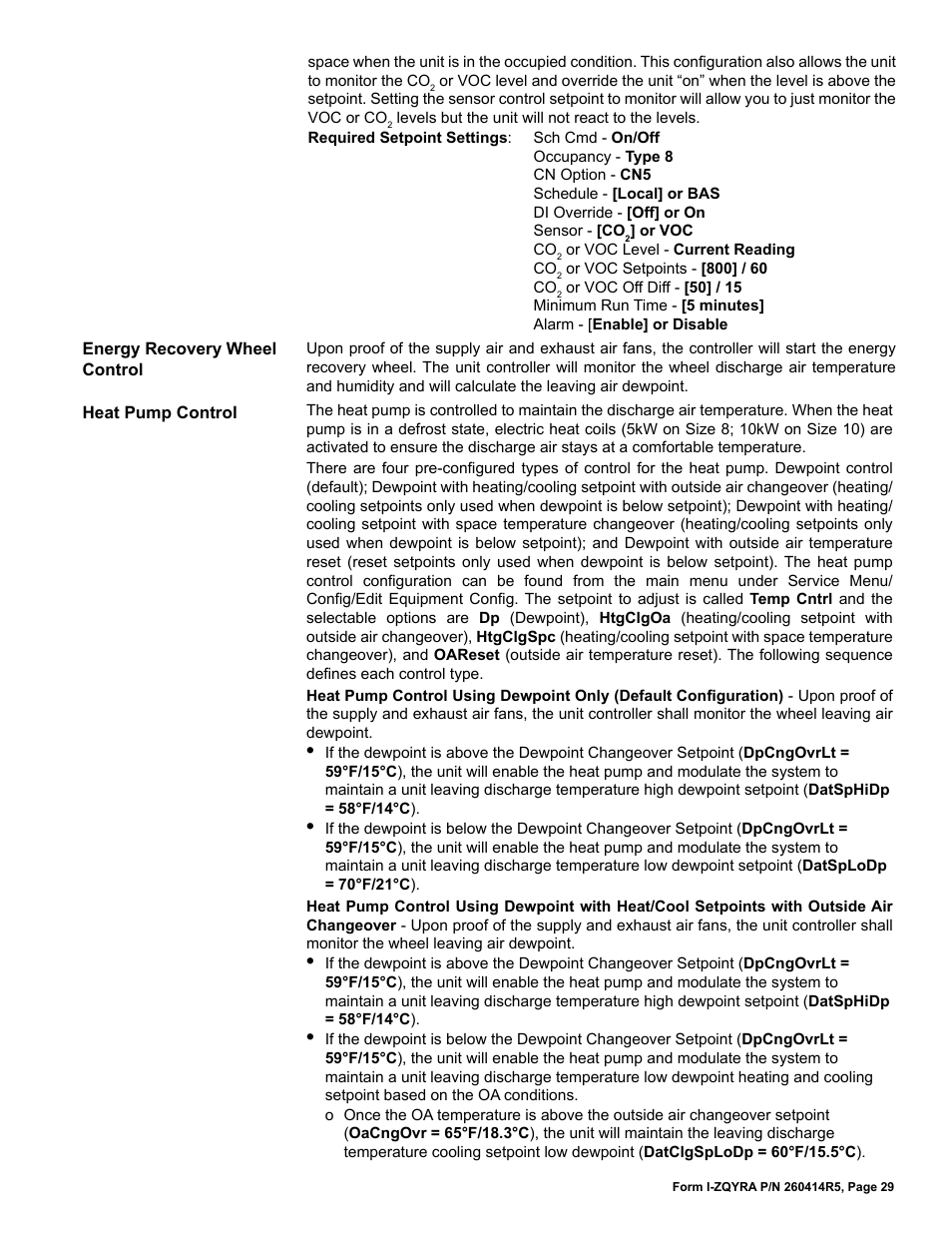 Reznor ZQYRA Unit Installation Manual User Manual | Page 29 / 72