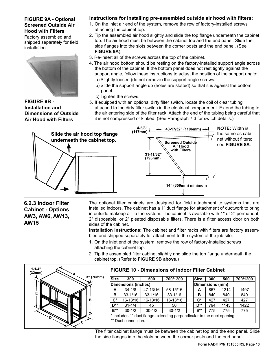 Reznor ADFH Unit Installation Manual User Manual | Page 13 / 28