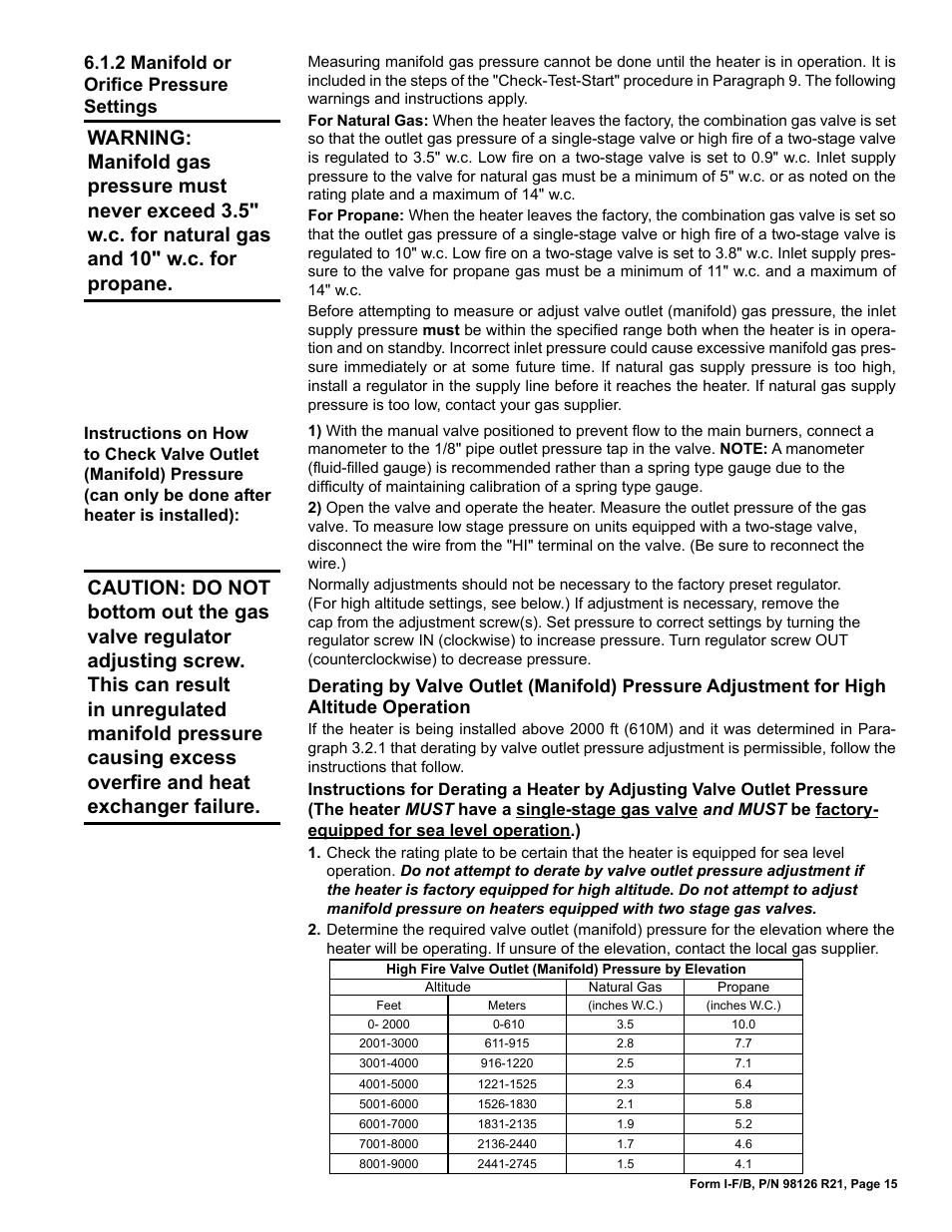 Reznor B Unit Installation Manual User Manual | Page 15 / 40