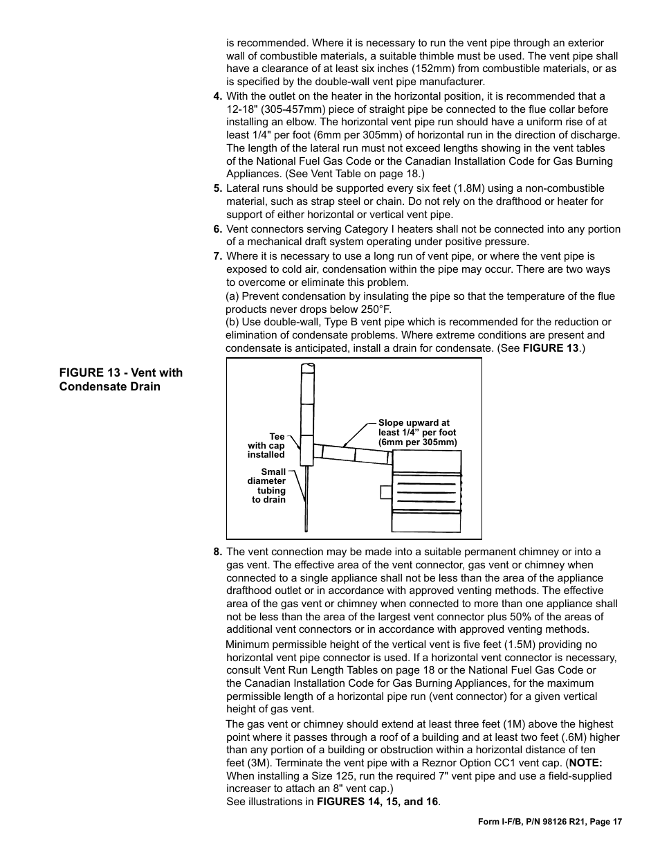 Reznor B Unit Installation Manual User Manual | Page 17 / 40