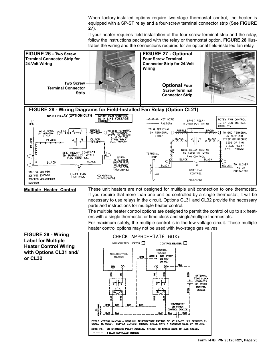 Reznor B Unit Installation Manual User Manual | Page 25 / 40