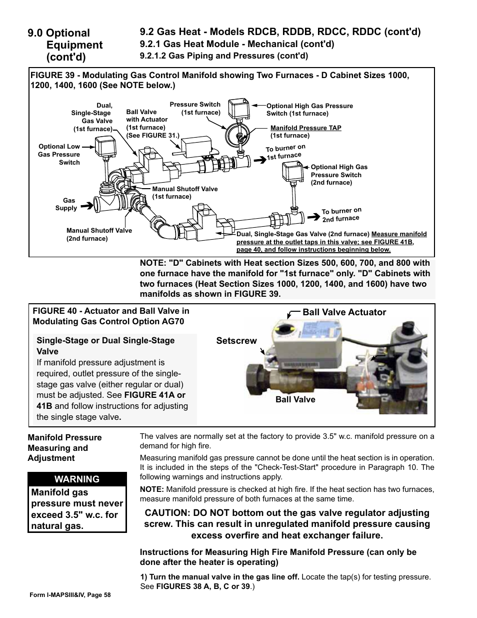 0 optional equipment (cont'd) | Reznor RECC Unit Installation Manual User Manual | Page 58 / 76
