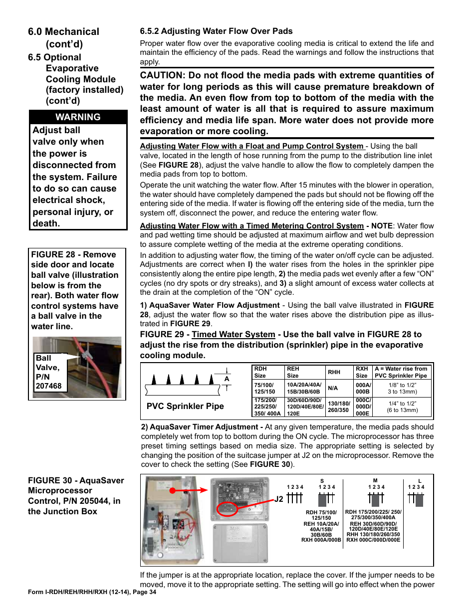 0 mechanical (cont’d) | Reznor RXH (Outdoor PreevA) Unit Installation Manual User Manual | Page 34 / 68
