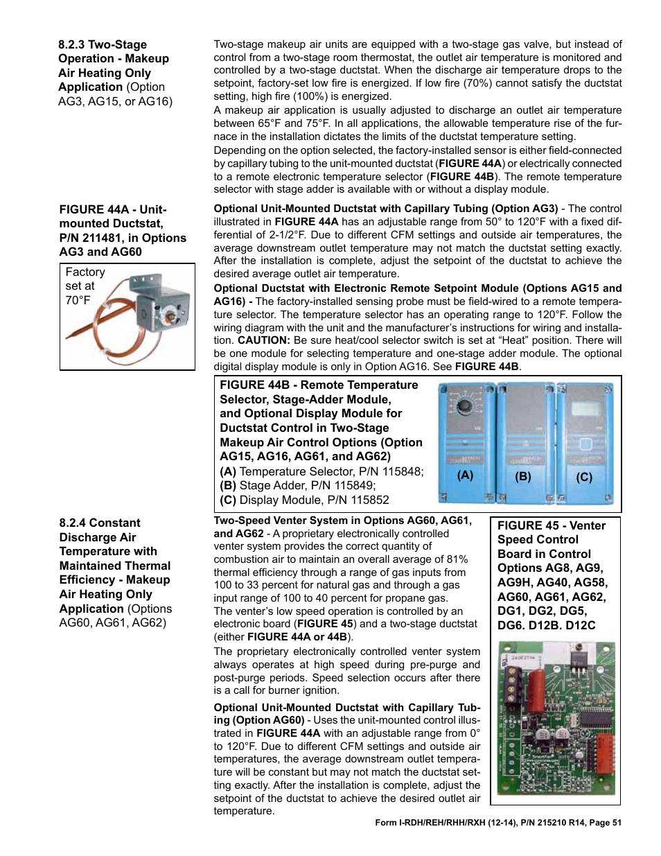 Reznor RXH (Outdoor PreevA) Unit Installation Manual User Manual | Page 51 / 68
