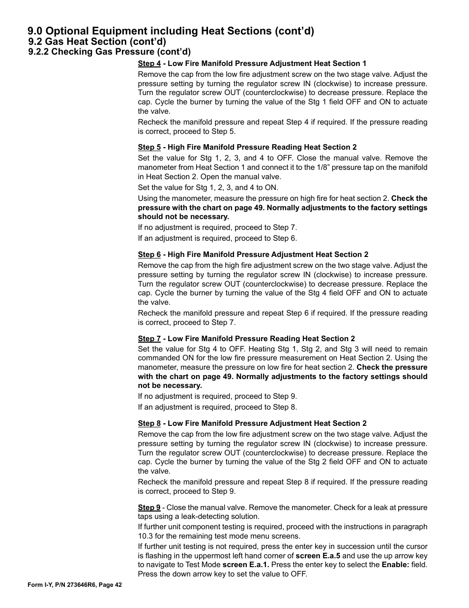 Reznor YDSA Unit Installation Manual User Manual | Page 42 / 76