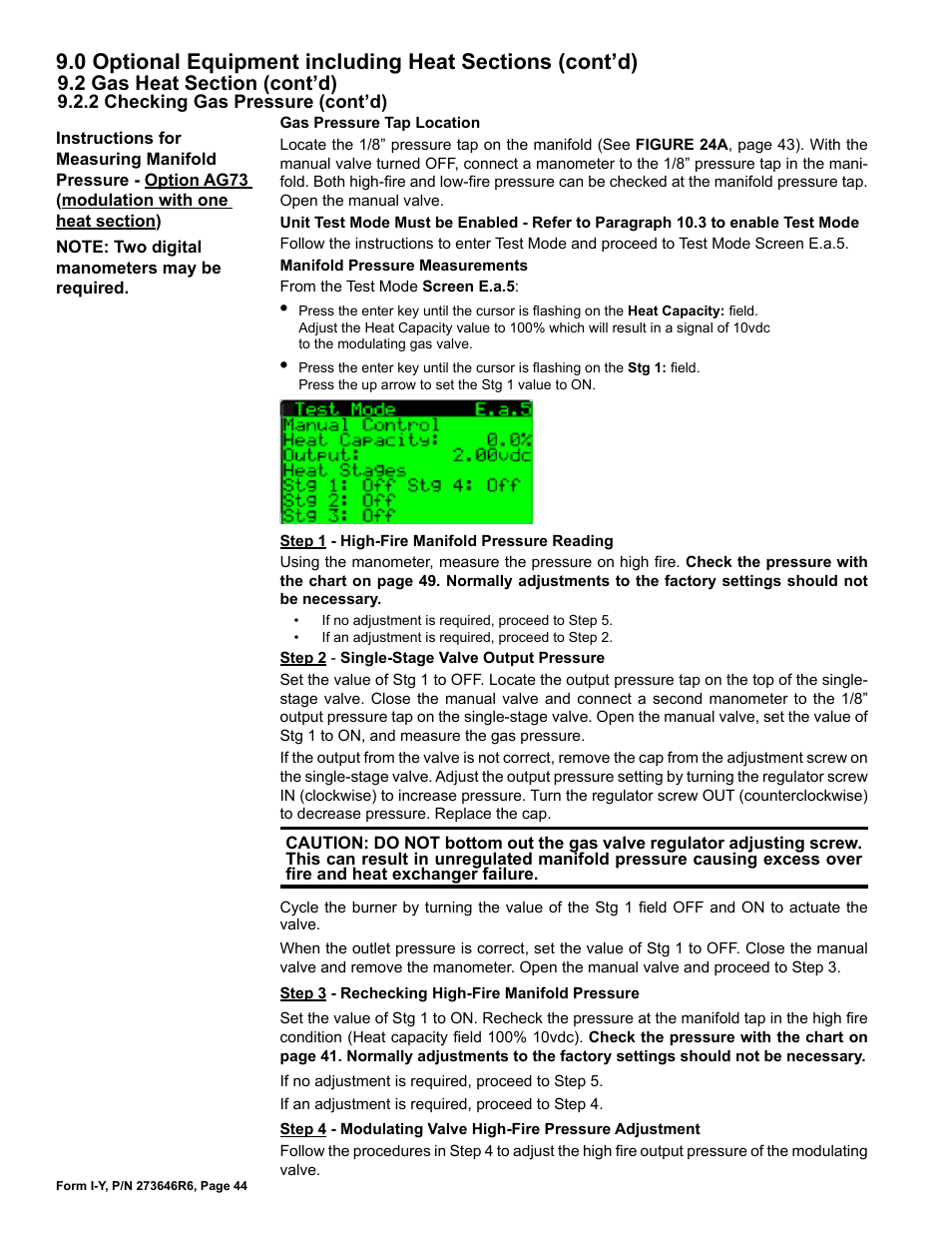 Reznor YDSA Unit Installation Manual User Manual | Page 44 / 76