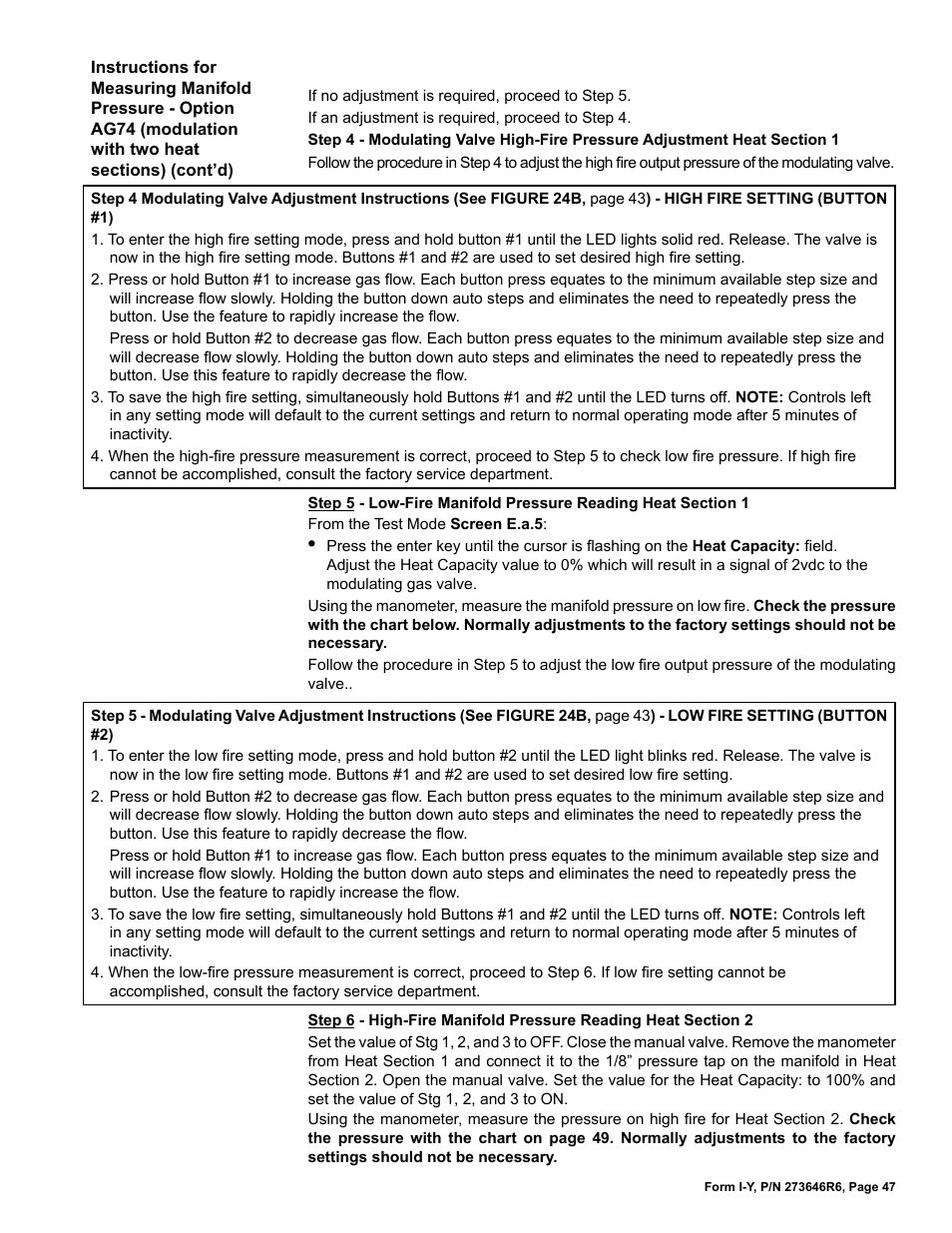 Reznor YDSA Unit Installation Manual User Manual | Page 47 / 76