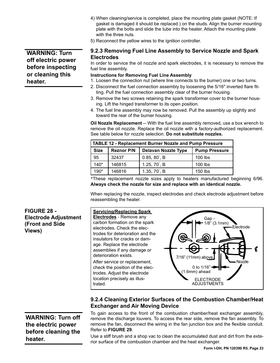 Reznor OH Unit Installation Manual User Manual | Page 23 / 28
