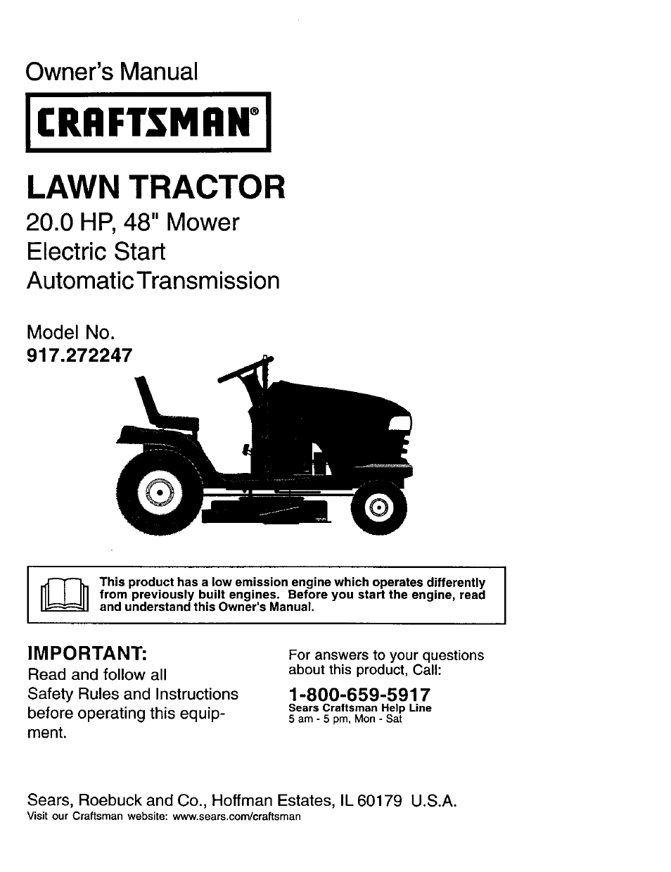 Craftsman 917.272247 User Manual | 64 pages