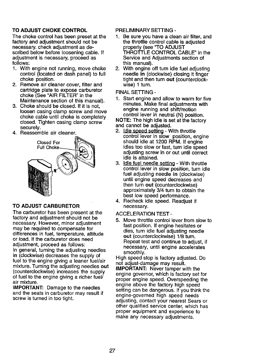 Craftsman 917.272247 User Manual | Page 27 / 64