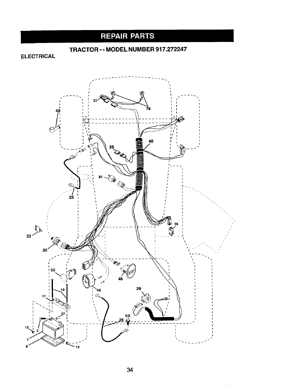 Repair parts | Craftsman 917.272247 User Manual | Page 34 / 64