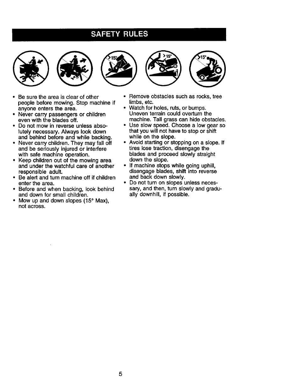 Safety rules | Craftsman 917.272247 User Manual | Page 5 / 64