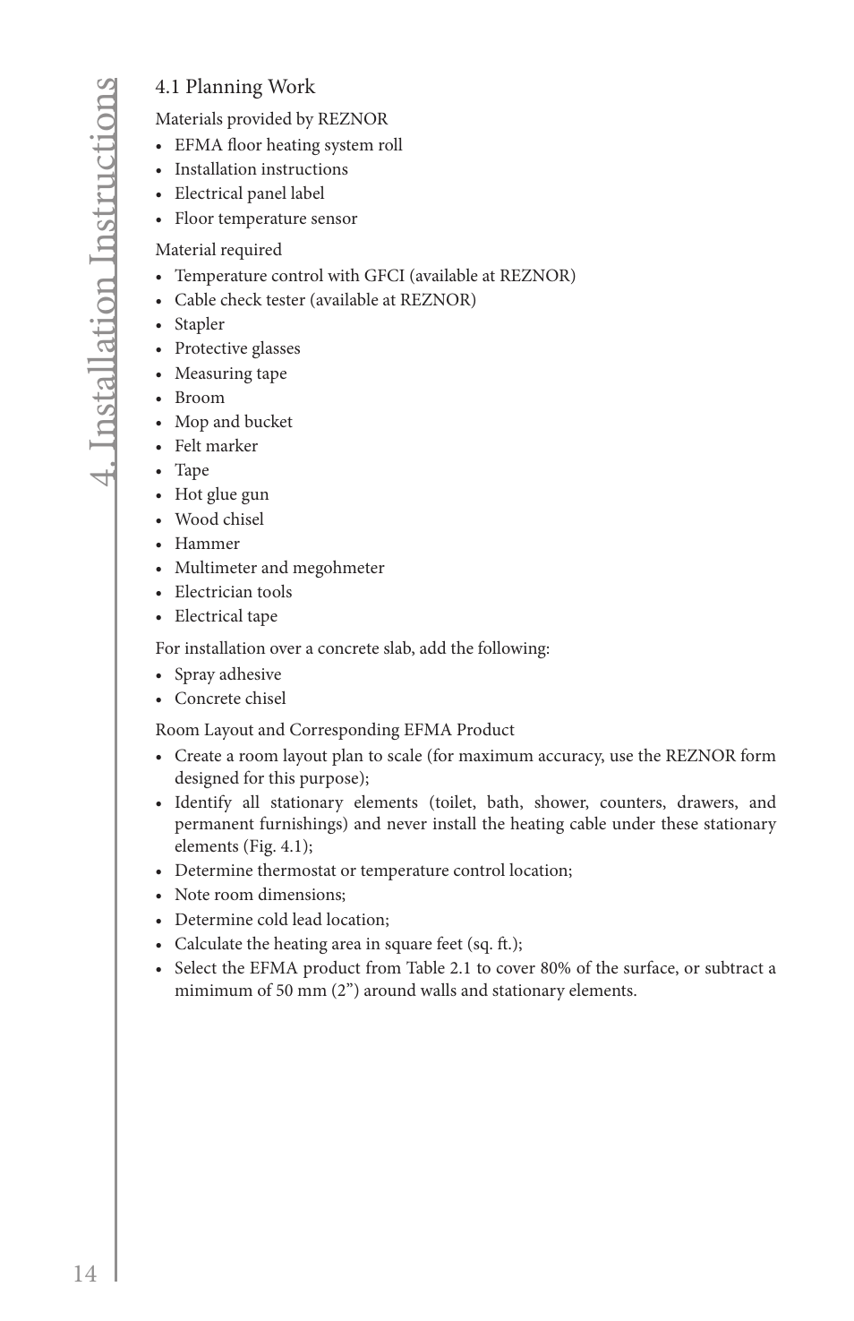 Reznor EFMA Unit Installation Manual User Manual | Page 14 / 27