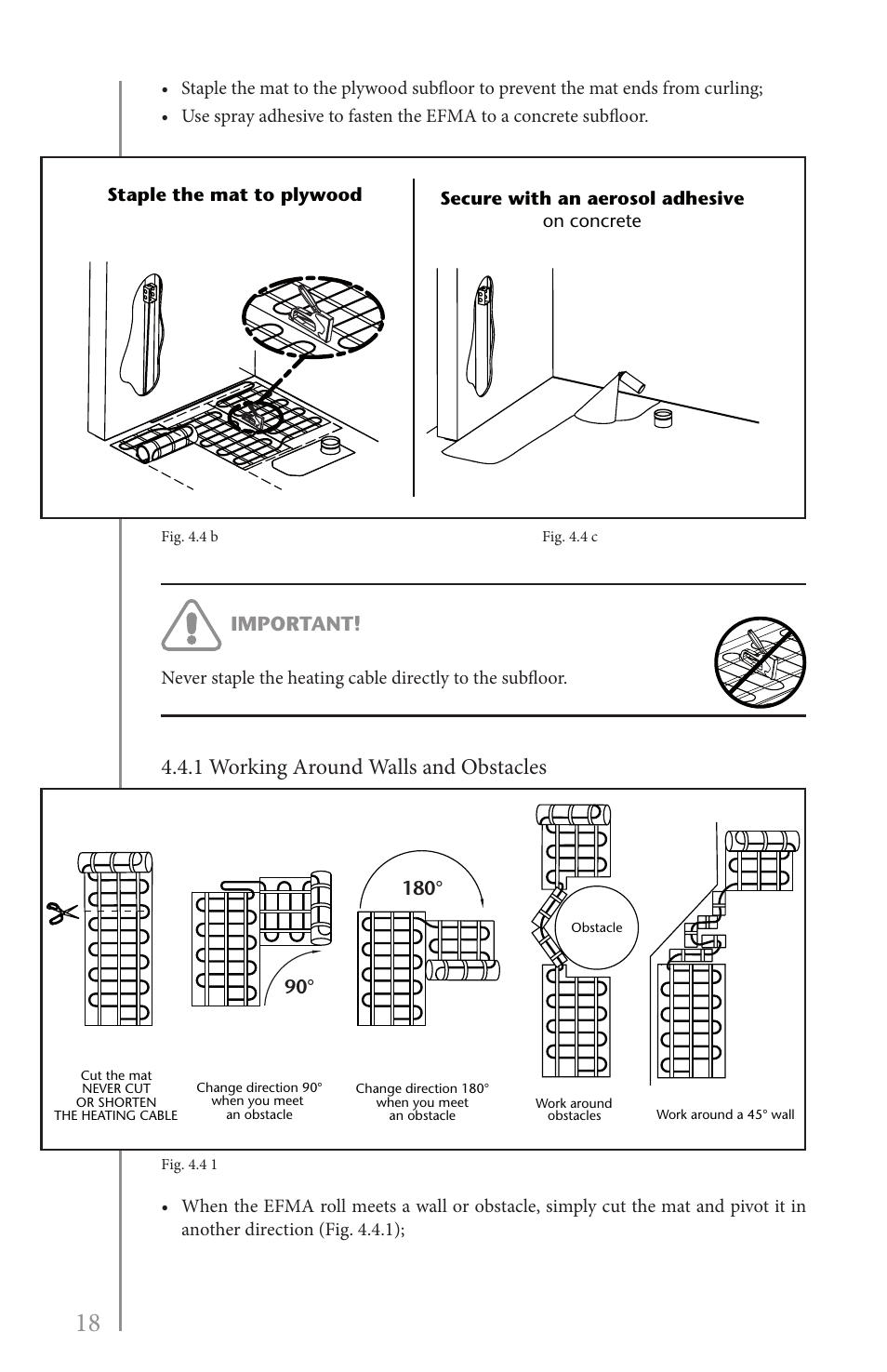 1 working around walls and obstacles, Important | Reznor EFMA Unit Installation Manual User Manual | Page 18 / 27