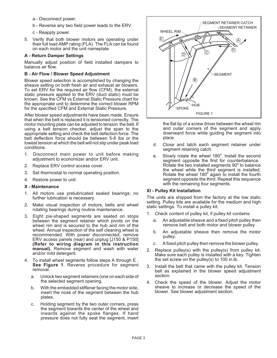 Reznor XAWU Unit Installation Manual User Manual | Page 3 / 12