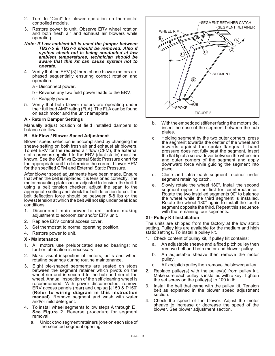 Reznor XBWU Unit Installation Manual User Manual | Page 3 / 12