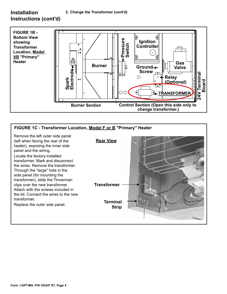 Installation instructions (cont'd) | Reznor VR Option - Installation - Multiple Heater Control (Options CL31 and CL32) User Manual | Page 4 / 8