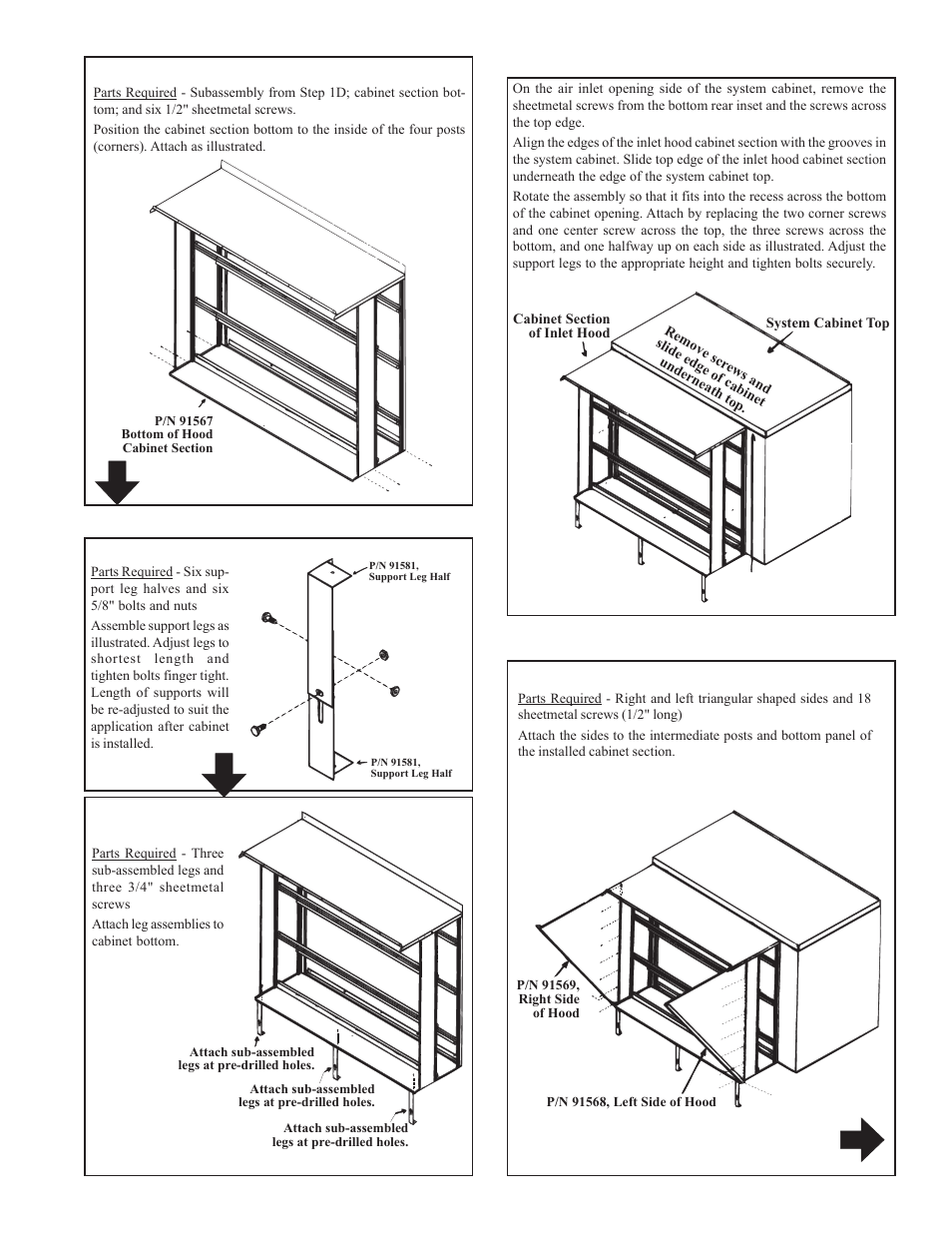 Reznor RDF Option - Installation - Weather Hood Assembly User Manual | Page 3 / 4