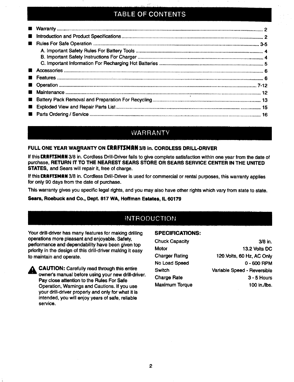 Craftsman 973.111470 User Manual | Page 2 / 16