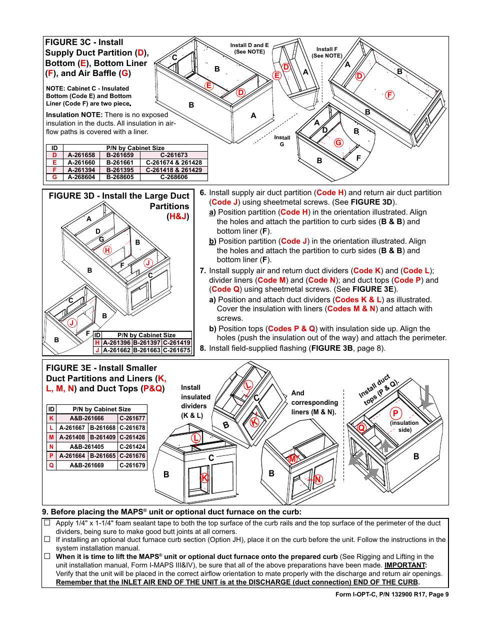 Reznor ADFH Option - Installation - Roof Curbs Assembly User Manual | Page 9 / 40