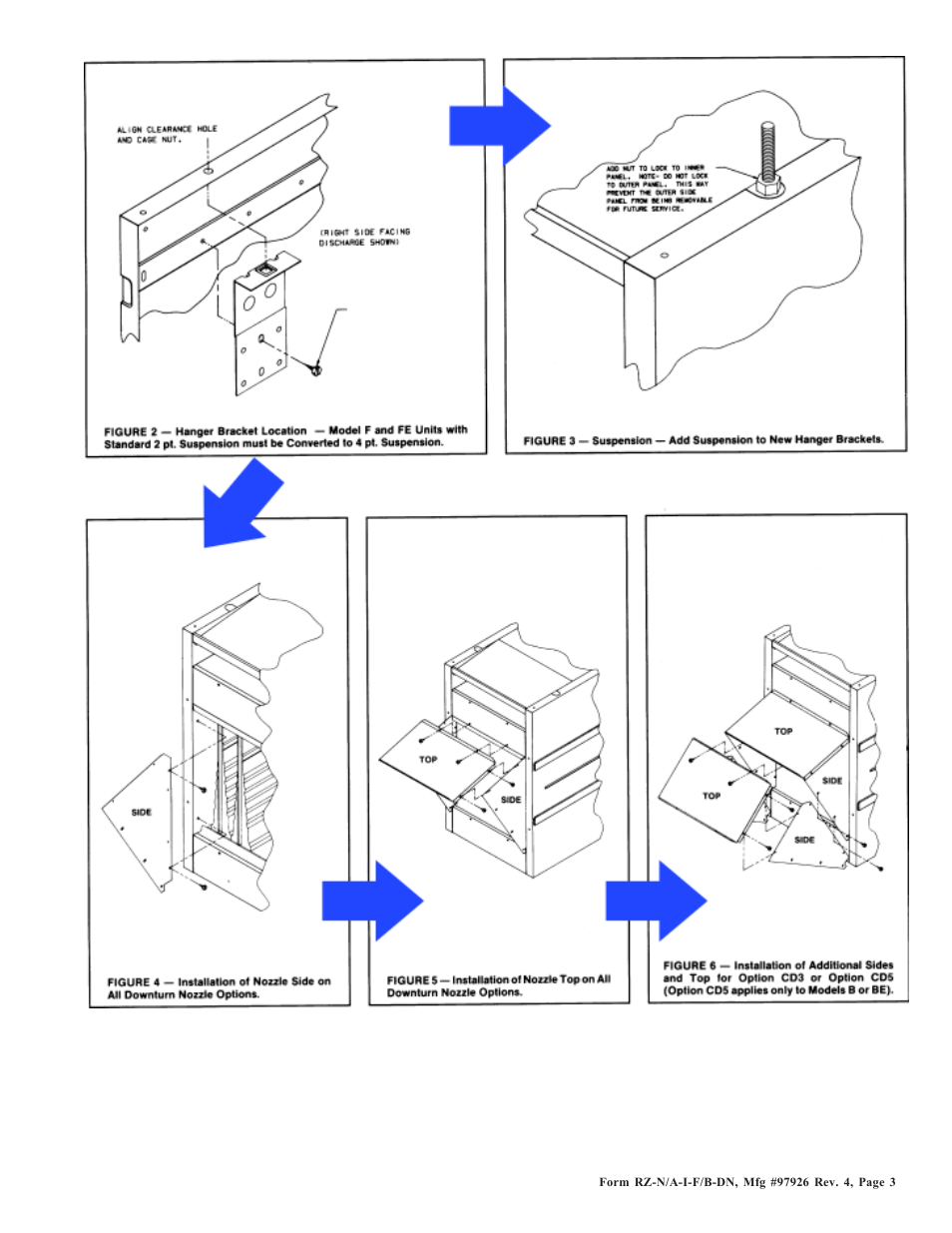 Reznor B Option - Installation - Downturn Nozzle Installation User Manual | Page 3 / 4