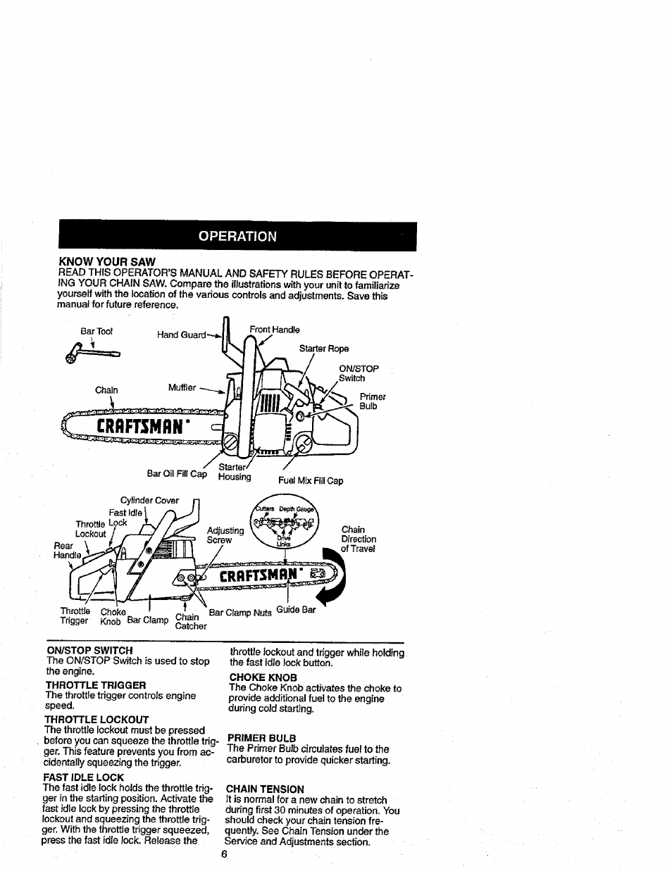Craftsman | Craftsman 358.352680 User Manual | Page 6 / 44