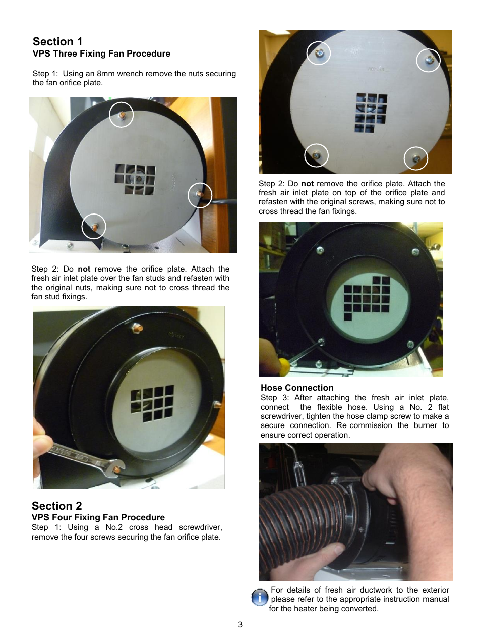 Reznor VP Series Option - Installation - Combustion Air Kits User Manual | Page 3 / 8