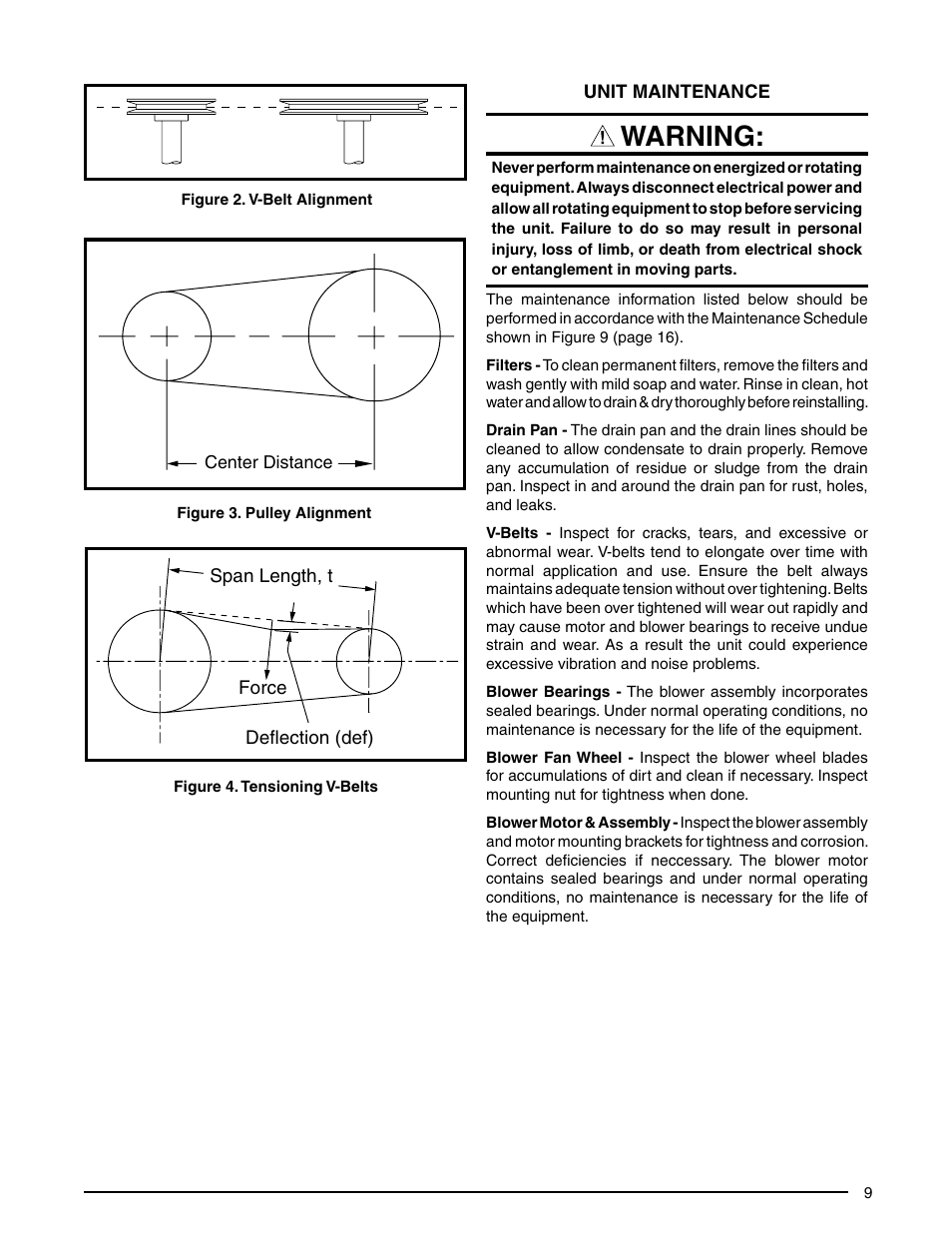 Warning | Reznor B5SM Unit Installation Manual User Manual | Page 9 / 20