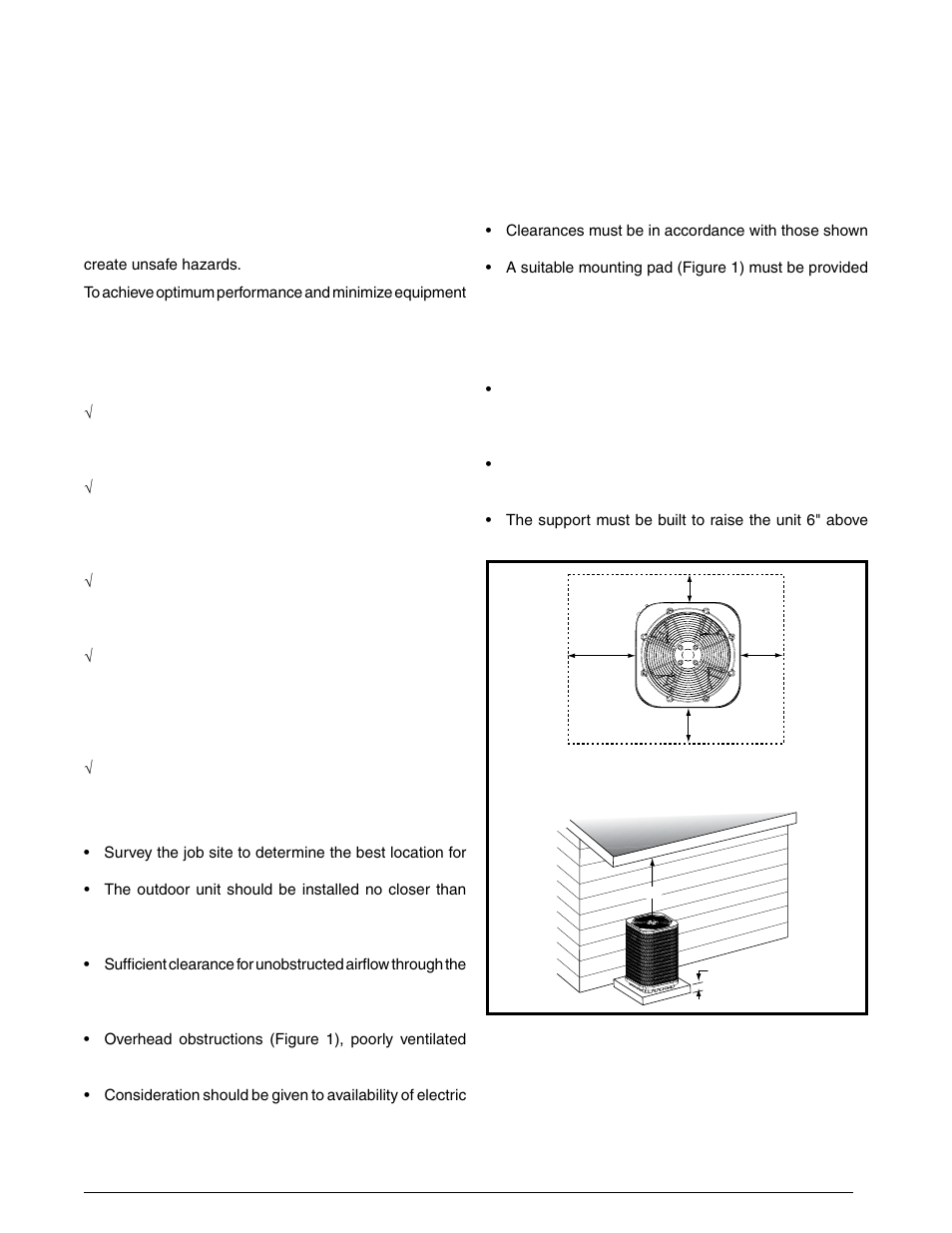 Air conditioner installation | Reznor JS4BD (3ph) Unit Installation Manual User Manual | Page 3 / 12