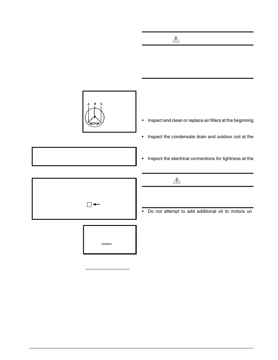 Warning, Caution | Reznor JS4BD (3ph) Unit Installation Manual User Manual | Page 6 / 12