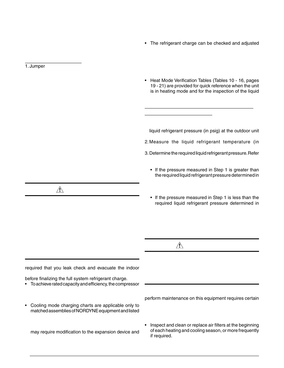 Warning | Reznor JT4BD Unit Installation Manual User Manual | Page 10 / 28