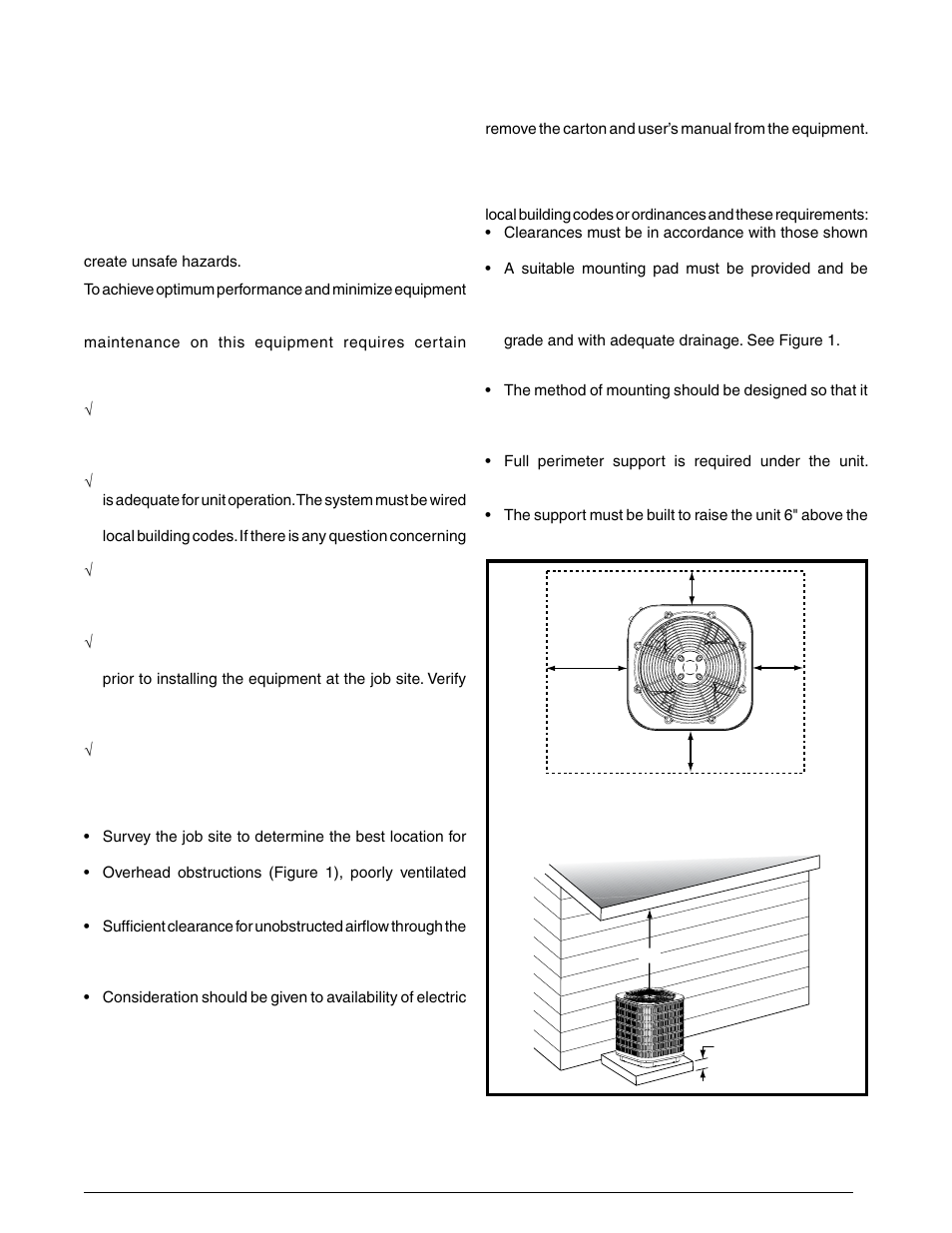 Heat pump installation general information, Before you install the heat pump, Locating the heat pump | Packaging removal, Ground level, Rooftop | Reznor JT4BD Unit Installation Manual User Manual | Page 3 / 28