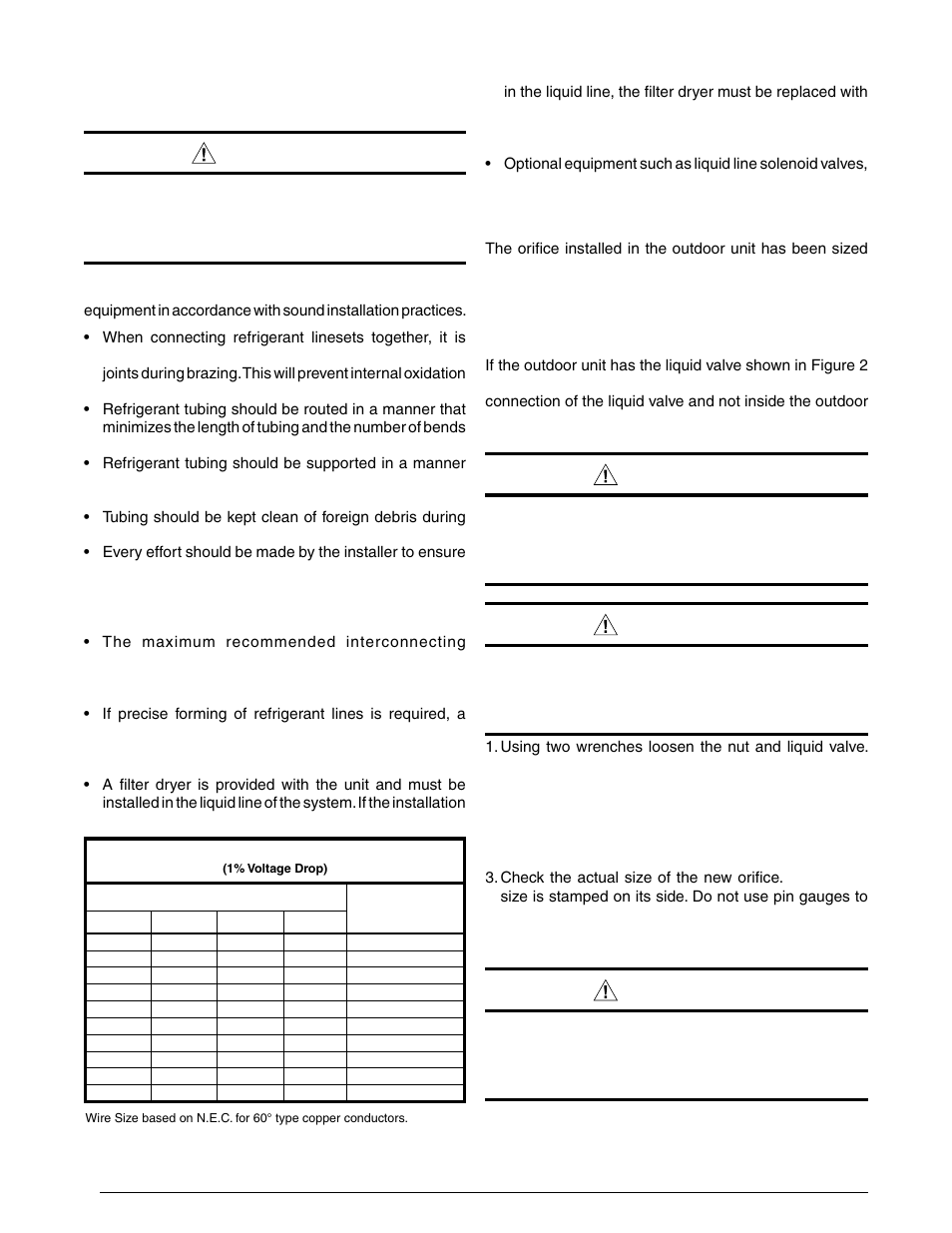 Caution, Outdoor orifice removal & installation | Reznor JT4BD Unit Installation Manual User Manual | Page 4 / 28